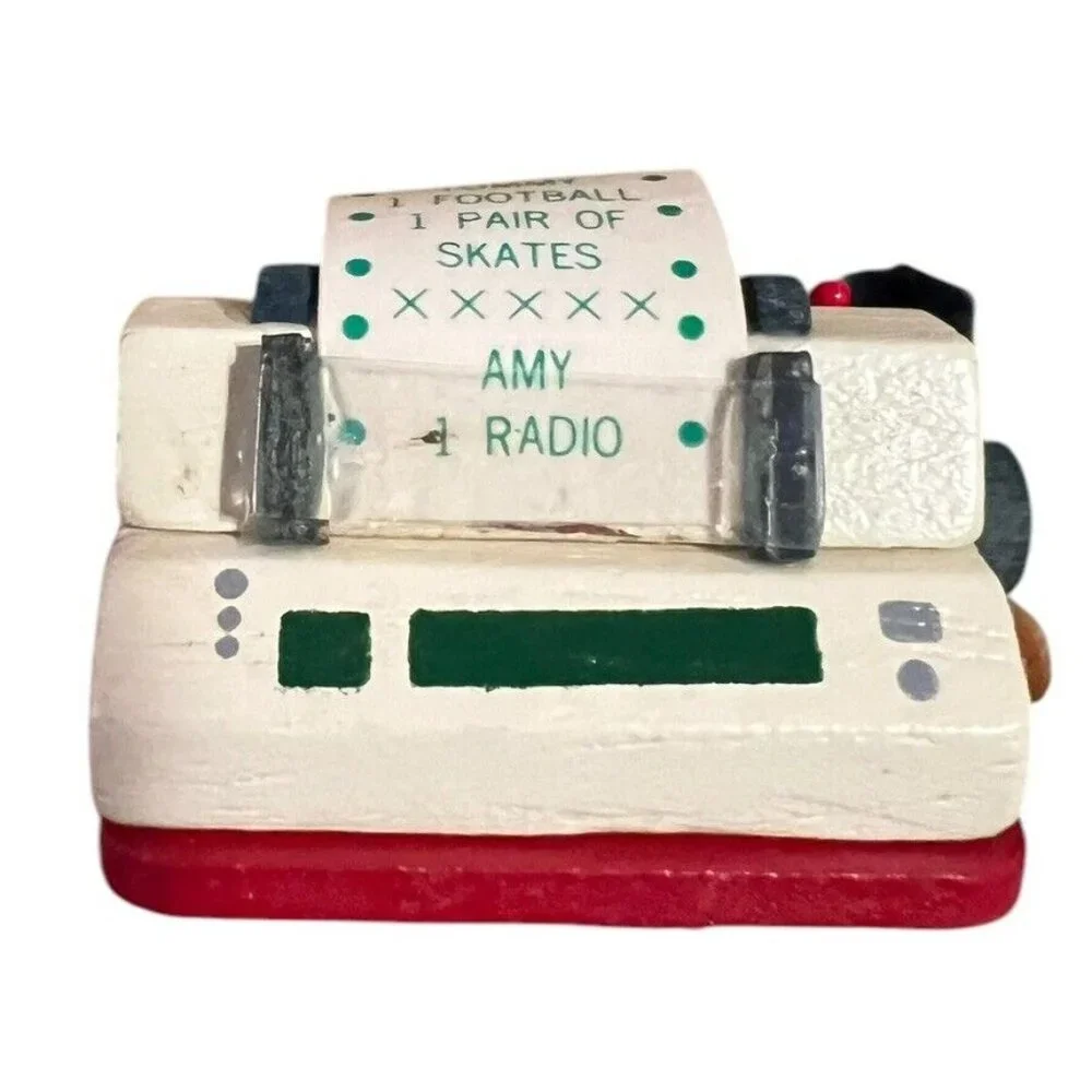 Kurt S Adler Vintage Christmas Fax Machine‎ Printer Santa's List Ornament 1994